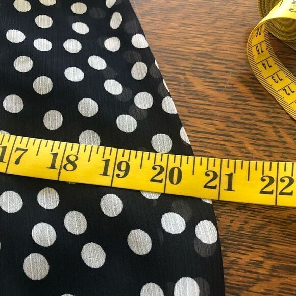 NEW Calvin Klein Black with White Polka Dots Trapeze Dress NWT - Picture 11 of 12